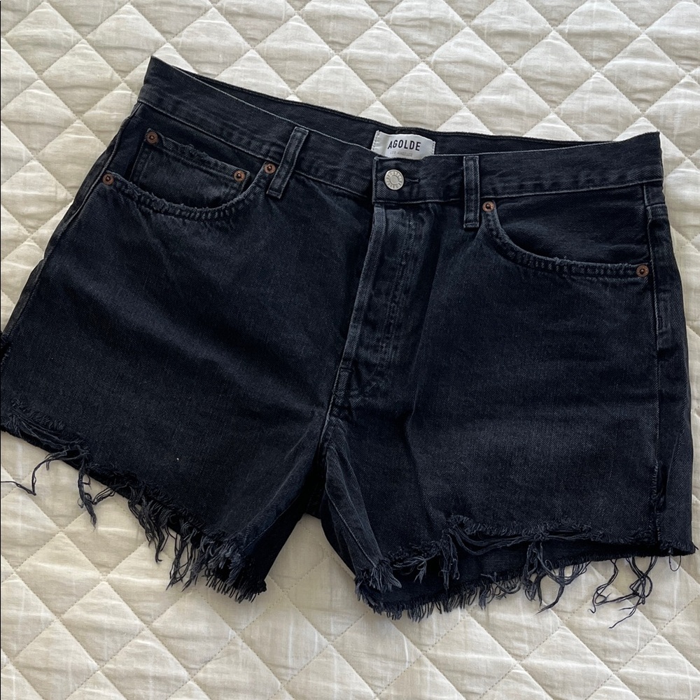 Agolde Denim Distressed Shorts